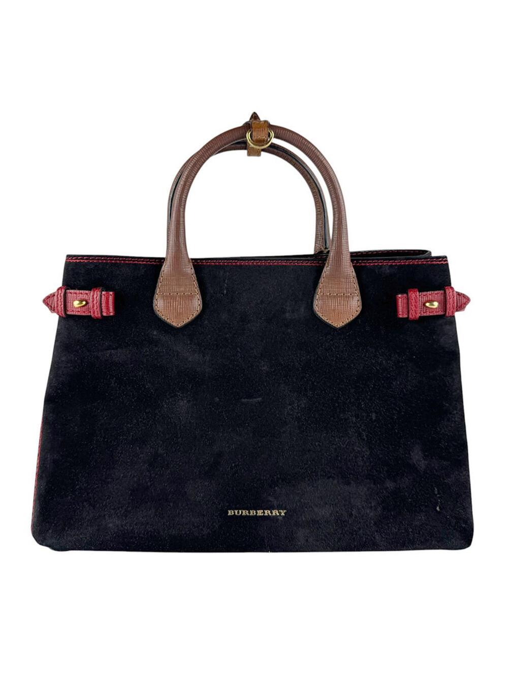 Burberry Banner Tote Leather And House #357071B68B